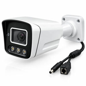 دوربین مداربسته IP 5MP بدنه فلزی دید در شب رنگی میکروفن‌دار